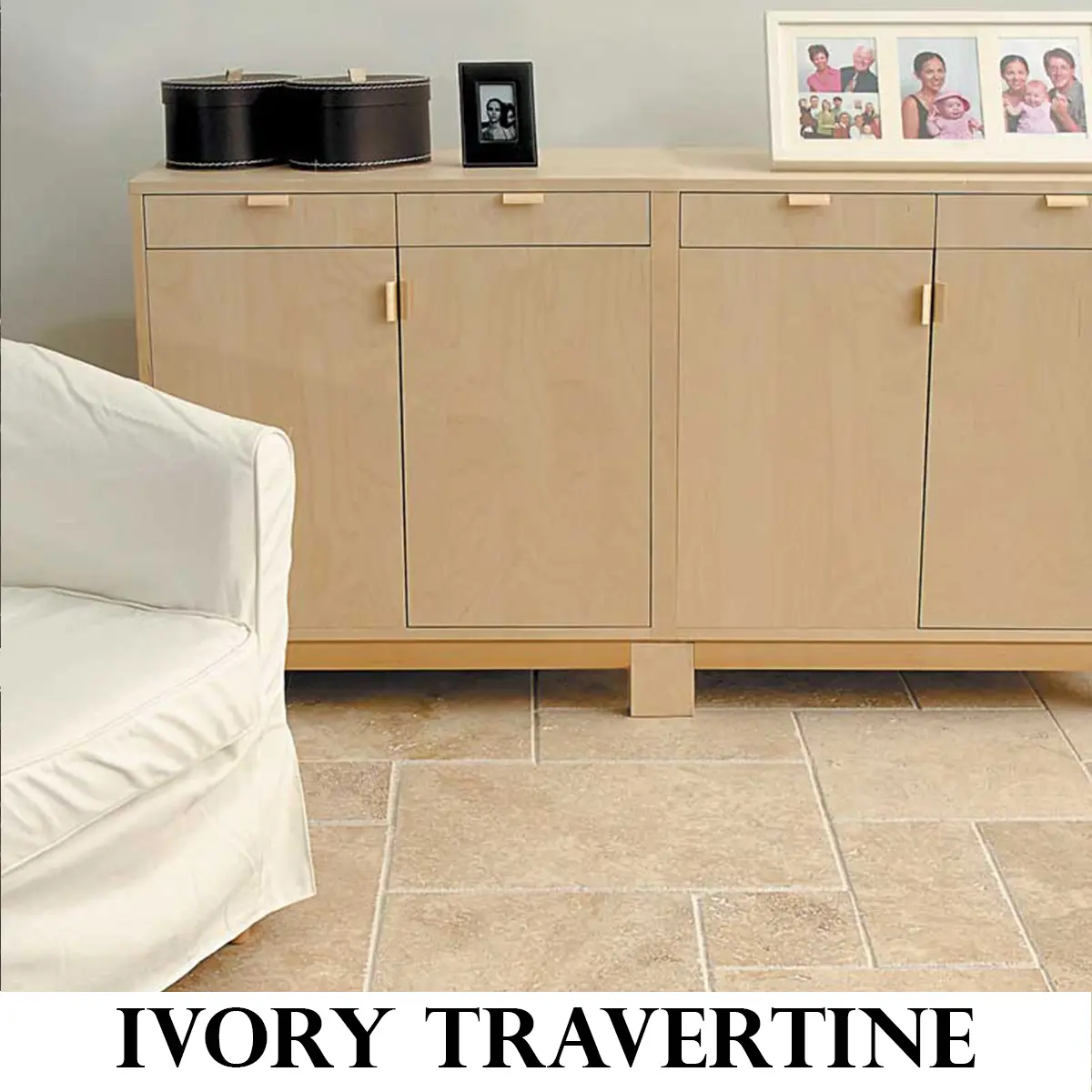 Afyon ivory travertine tile paver