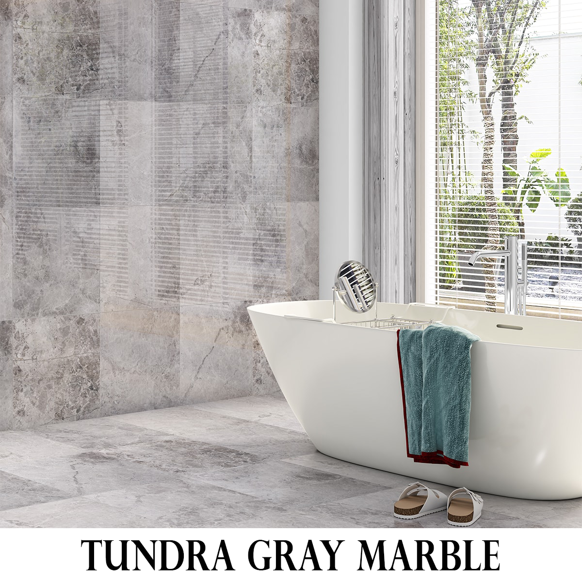 AFYON MARBE TILE TUNDRA GRAY